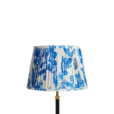 Straight empire Shade 40cm, blue and white Paisley by Matthew Williamson