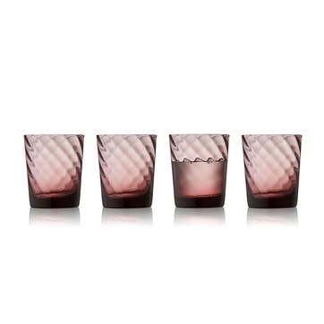 Vienna Set of 4 Tumblers, 300ml, Purple