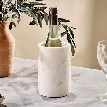 Duru Marble Wine Cooler H18cm, White