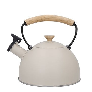 Whistling Kettle Wood Handle 2.5L, Latte