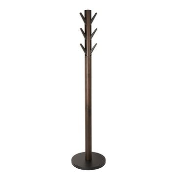 Flapper Coat Rack H168cm, Black & Walnut