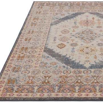 Flores fiza classic persian medallion rug 200 x 290cm, Multi