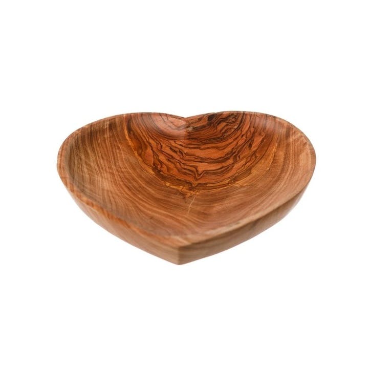 Heart Shaped Olive Wood Bowl