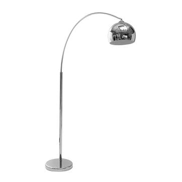Mini Lounge  Floor Lamp  H197cm, Chrome