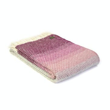 Ombre Throw, Rosewood