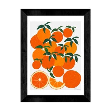 Leah Simpson, Orange Harvest Framed Art Print