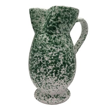 Splatter Jug H23cm, Green