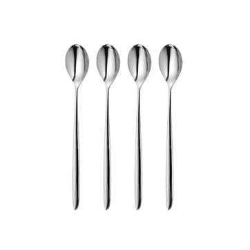 Set of 4 long handled spoons, Robert Welch, Hidcote