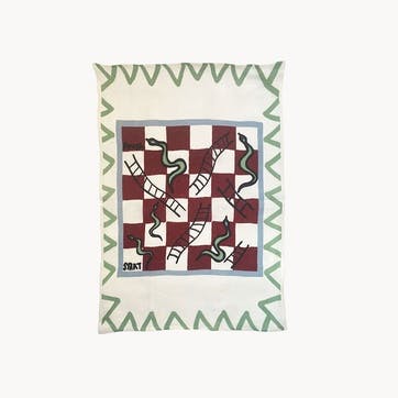 Snakes & Ladders Teatowel 50 x 70 cm