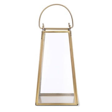 Ablington Lantern H21.5cm, Brass Finish