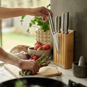 Elevate 5 Piece Knife Block, Bamboo