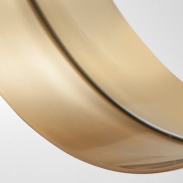 Alana Round Mirror; 80cm - Brushed Brass