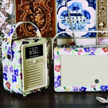 Emma Bridgewater Retro Mini DAB Radio, Wallflower