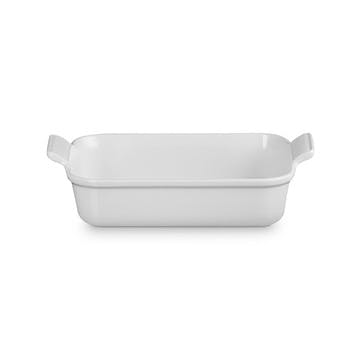 Stoneware Heritage Rectangular Dish, 26cm, White