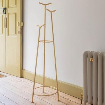 Milton Tiered Coat Stand H155cm, Brass Plated