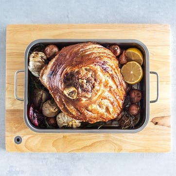 Stainless Steel Heavy Duty 32cm x 23cm Roasting Pan