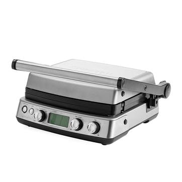 Non-Stick 3-in-1 Contact Grill & Indoor BBQ , Stainless Steel