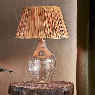 Damini Recycled Glass Table Lamp H45cm, Clear