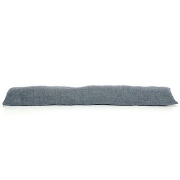 Tweed Draught Excluder 16 x 80cm, Herringbone Blue Moon