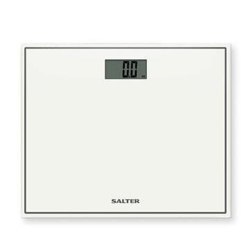 Compact Glass Electronic Scale, White