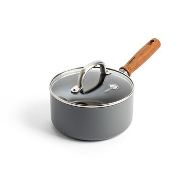 Mayflower Pro Non-Stick Saucepan with Lid 30cm, Charcoal Grey