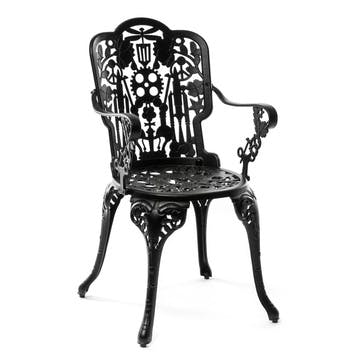 Armchair, H94 x L52 x D55cm, Seletti, Industry, Black