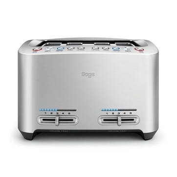 The Smart Toast Toaster 4 Slot; Steel