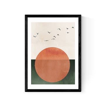 Kubistika Rising Print A2, Black Frame