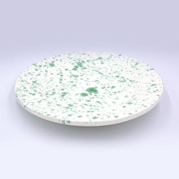 Splatter Dinner Plate D24cm, Pistachio