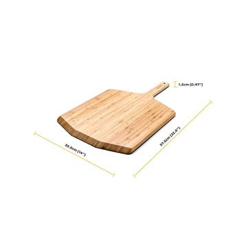 14" Bamboo Pizza Peel & Serving Board