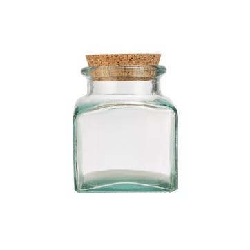 Recycled Glass Spice Jar L19.4cm X W10.5cm, Clear