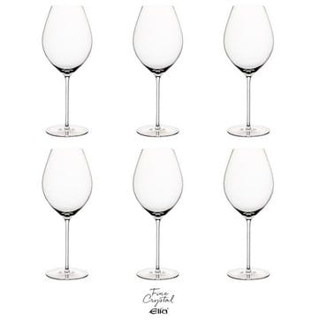 Siena Set of 6 Crystal Red  Wine Glasses  720ml Clear,