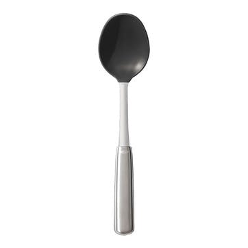 Silicone Cooking Spoon, Stainless Steel