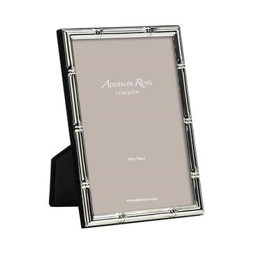 Bamboo Silver Plated Photo Frame, 8" x 10"