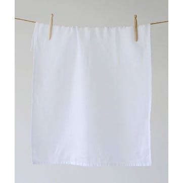Linen Tea Towel, White
