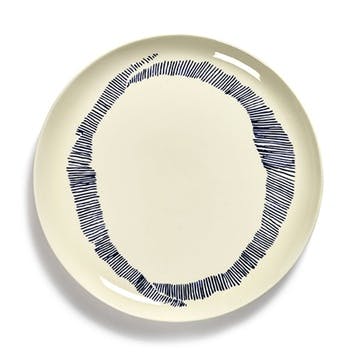 Ottolenghi, Set of 2 Large Plates, White and Blue