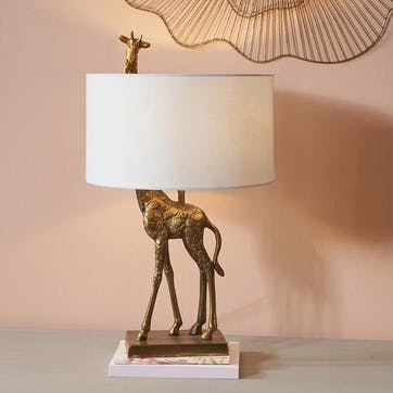 Savanna Giraffe Lamp Base H56.5cm, Antique Brass