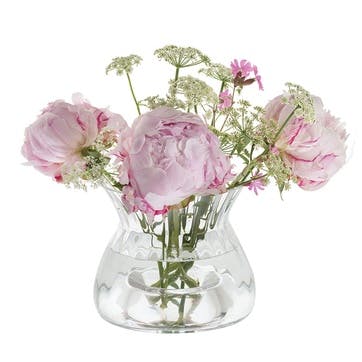 Florabundance Settle Medium Optic Vase 13cm, Clear