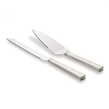 With Love Nouveau Silver Cake Knife and Server
