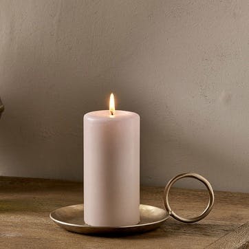 Dimali Metal Candle Holder D15cm, Antique Brass