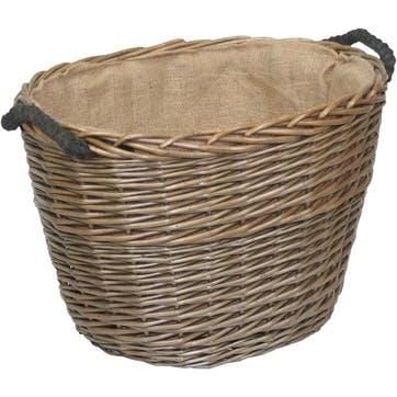Oval Log Basket, Medium