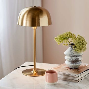 Cera Table Lamp H47cm, Brass