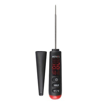 Digital Step Stem Thermometer, Black