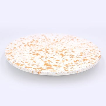 Splatter Dinner Plate D24cm, Burnt Orange