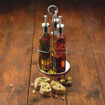 Italian Collection Glass, Oil & Vinegar Set