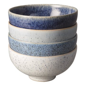 Studio Blue Set of 4 Rice Bowls, D6.5cm