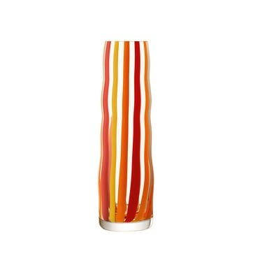 Folk Vase H31.5cm,  Orange/Red/Yellow