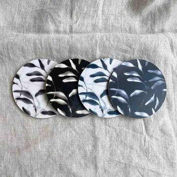 Amongst Set of 4 Coasters D10cm, Assorted