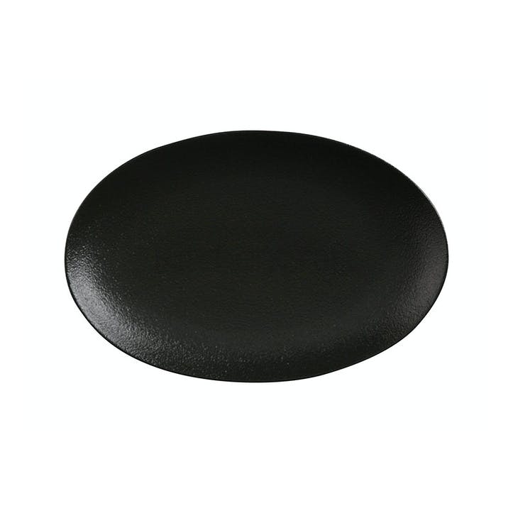Caviar Oval Bowl 25 x 16cm, Black
