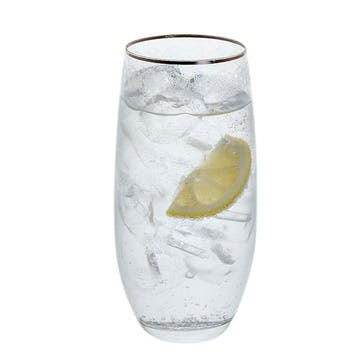 Gatsby Pair of Highball Glasses 470ml, Clear